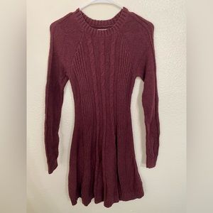 Plum Hollister sweater dress